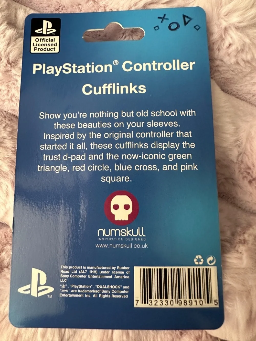 Numskull Playstation Controller Cufflinks Official Licensed Product Old school
